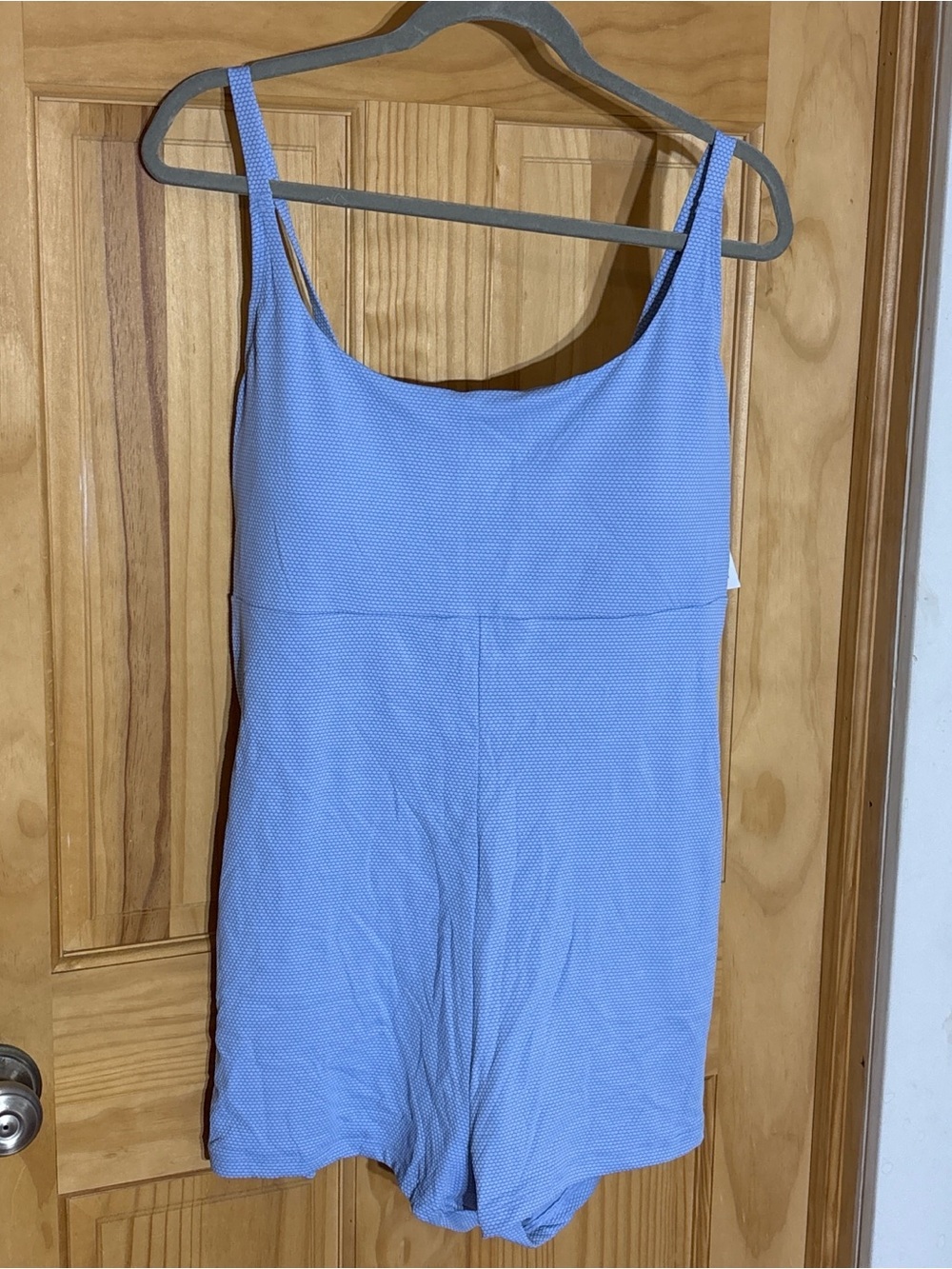 Lavender Blue Textured Romper